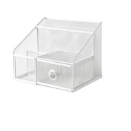 804.288.28 DRONJONS Work desk organizer, white, 25x20 cm