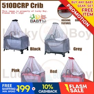Baby1st Playpen P-510DCRP Princess Type Crib for Baby with Mosquito Net