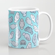 Ceramic Mug | Gift | Gift | Hampers | Mug Cup Manatee Pattern