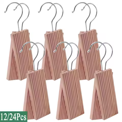 12/24Pcs Cedar Blocks Fresh Odour Deterrent Insect Wardrobe Clothes Camphor Insect Repellent Long-la
