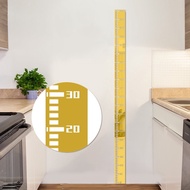 JYNC Growth Ruler 3D Acrylic Mirror Wall Sticker for Kids Room Decor Height Chart Measuring Nursery