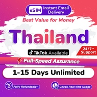Thailand eSIM Pro 1-15Days Daily 500MB-3GB Unlimited 5G/4G Data | High Speed Thailand Travel Data SI