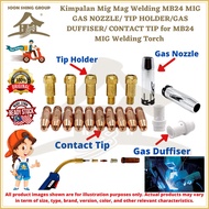 Kimpalan Mig Mag Welding MB24 MIG GAS NOZZLE/ TIP HOLDER/GAS DUFFISER/ CONTACT TIP for MB24 MIG Weld