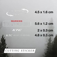 KTC shock absorber sticker set