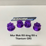 MESIN Rx King Rxs Titanium GR5 Engine Block Nut (PRICE FOR 4 PIECES)