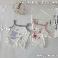 Guangzhou 2-piece t-shirt for HK KIDS girls, cute summer fashion tank top size 1-6 years old (code X