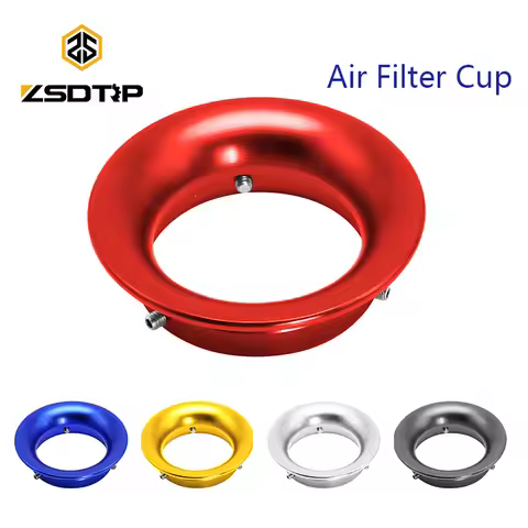 ZSDTRP 50/55mm CNC Carburetor Velocity Stacks Air Filter Cup Funnel Trumpet For Keihi PWK PE TM VM C