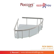 RCN S8001L : Corner basket c/w frosted glass (Satin finishing)
