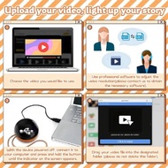 3D Crystal Ball Video Play Display Room Desktop Art Aesthetics Kawaii Children Decoration Accessorie