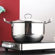 HAOYUNLA Cooker Cast Iron Griddle Non Sauce Pan Soup Pot Cooking Pots Lids Stainless Steel Glass