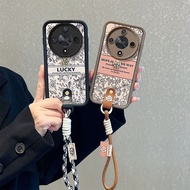 Casing Honor X9b 5G Casing Honor Magic 6 lite Casing with a Bracelet Flower Pattern Casing Cute Soft