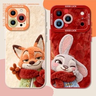 Phone case Doll Fox Suitable for Apple 17 phone case Cute 15 Cartoon max Female 14 Ready Stock Hot S