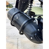 FOR ZONTES 150D 150M 350D/E/M Rear Exhaust Pipe Bar Protection Bar Anti Drop Bar Modified Bumper 150
