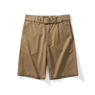 OKONKWO Workwear Men's Summer High Quality Amikaki Gurkha Casual Pants Shorts Light Brushed Mao Midd