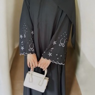 Abaya COQUETTE | Wide ABAYA | Ribbon EMBROIDERED ABAYA | Eid al-Fitr ABAYA