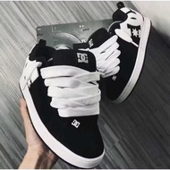 DC Court Graffik Black Shoes Unisex Fat Shoes Men Women Sneakers And box