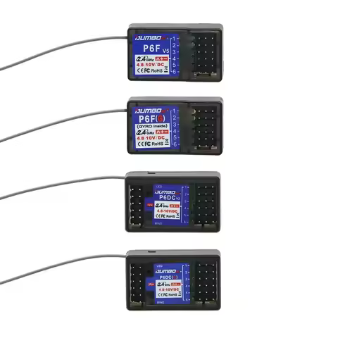 DUMBORC P6FG P6F P6DC P6DCG 2.4G 6CH Receiver with Gyro for RC DUMBORC X6 X4 X5 Transmitter Remote C