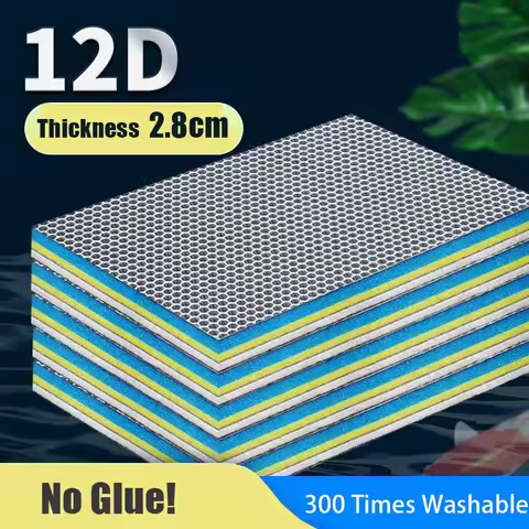 12D 8D Aquarium Filter Bio Sponge Fish Tank Filter Media No Glue Foam Cotton Skimmer Aquarium Access