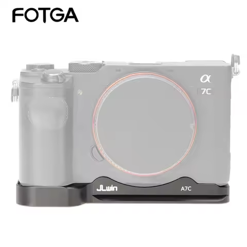 FOTGA Bottom Plate For Sony Alpha 7C A7C Camera Baseplate Tripod Single Base Vertical Plate Bracket 