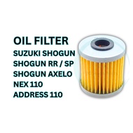 ELEMENT OIL FILTER OIL CLEANER MOTORCYCLE SUZUKI SHOGUN 125 SP RR SHOGUN AXELO NEX 110 ADDRESS 110