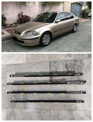 แม่พิมพ์หน้าต่างสภาพอากาศภายนอกแผ่นสายพานซีลพลาสติกสำหรับ Honda Civic EK3 EK1 1997 1998 1999 2000