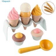 EPOCH Simulation Ice Cream, Sand Making Pretend Play Ice Cream Model Toy, Summer Wheat Straw Kids DI
