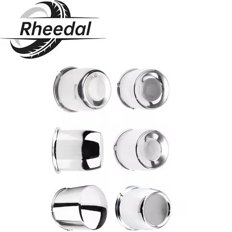 Rheedal 4PCS 77mm/3.03" 108mm/4.25" 83mm/3.27" 130mm/5.15" Hub Push Through Center Caps Trailer Cent