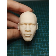 1/6 1/12 1/18 Basketball Dunks  calm expression  Soldier Head Sculpture White Mold1410