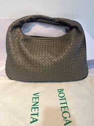 全新真品 Bottega Veneta BV 彎月 大象灰 編織 拉鍊 HOBO包 115654 現貨