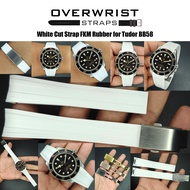 สายนาฬิกาแบบยางสีสันสดใส Cut Strap FKM Rubber สำหรับ Tudor BB58 หลากสี