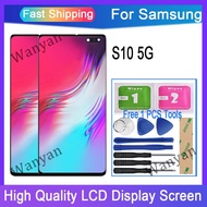 OEM For Samsung Galaxy S10 5G G977 G977U G977N LCD Display Touch Screen Digitizer With Frame Replace