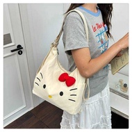 2in1 Shoulder Bag Can Be Switched To A Backpack Red Bow Cat Design Cute Large Capacity Size 30x29x13