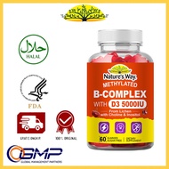 Nature's Way Methylated B Vitamins & D3 Gummies: Support Energy & Cognitive Function B Complex Vitam