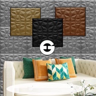 WA Wallpaper Foam 3D Batik Panel Warna Diamond Triangle Sticker