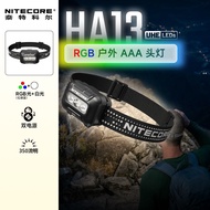 [2026 New Style] NITECORE NITECORE HA13 New Style RGB Outdoor Long Battery Life Night Fishing Headli