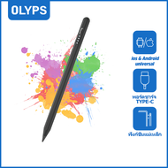 OLYPS ปากกาสไตลัสอเนกประสงค์สำหรับแอนดรอยด์ iOS วินโดว์ปากกาสัมผัสหน้าจอแบบ Capacitive สำหรับ iPad Apple pencil สำหรับปากกาแท็บเล็ต Huawei Xiaomi