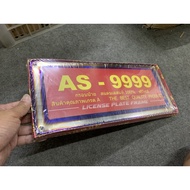 titanium UNINIVERSAL Car number Plate License Frame Cover 4x4
