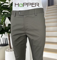 กางเกงสแลคขายาว Hopper Progress เดฟ ผ้ายืดหนา skinny