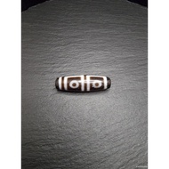 MATA Dzi High Silk Earth Agate 4 Eyes Blessed Tibetan Grounding Stone 38mm E2802