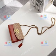 新款 COACH 蔻馳 小號山茶花鏈條包 一如即往好 F30592 認準hkpowerbuy. 銀包 錢包 手袋 背囊 斜孭袋 送禮 情人節 禮物