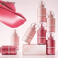 FLYTOP Aquatic Liquid Powder Blusher Natural Powder Blusher Vitality Pink Pressed Blush Liquid Water