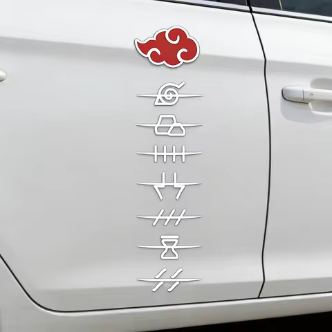 Naruto Akatsuki organization cartoon anime car font car sticker personality