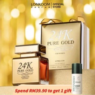 LONKOOM 24K Gold Perfume EAU DE PARFUM 100ml Minyak Wangi EDP Tahan Lama Untuk Wanita/Lelaki Wangian