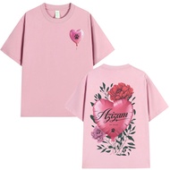 New Ed Sheeran Azizam Heart Shaped Balloon Print Cotton T-Shirt - Oversized Fit