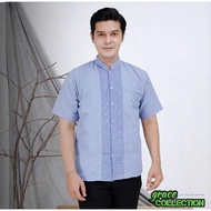 KEMEJA GRAC3COLL JA28 - CLOTHES SHORT SLEEVE GILANG SIZE M-XXL CLOTHES/ koko - MUSLIM MEN'S TOPS - E