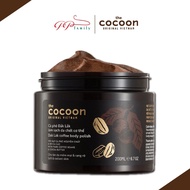 Cocoon Body Scrub, Cocoon Exfoliating 200ml From Dak Lak Coffee Beans And Cocoa Butter To Help Smooth, Bright White Skin