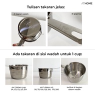 Athome Stainless Steel Measuring Cups Measuring Cups Measuring Cups Measuring Cups Set of 4