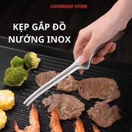 Cookroof stainless steel tongs. Korean stainless steel barbecue tongs, BBQ meat tongs