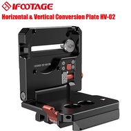 IFOOTAGE Camera L Bracket HV-02, Vertical/Horizontal Conversion Tripod Quick Release Plate