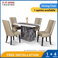 Empierre Marble Dining Set/ Marble Dining Table/ Meja Makan 6 Kerusi/ Meja Makan Marble/ Meja Makan Set